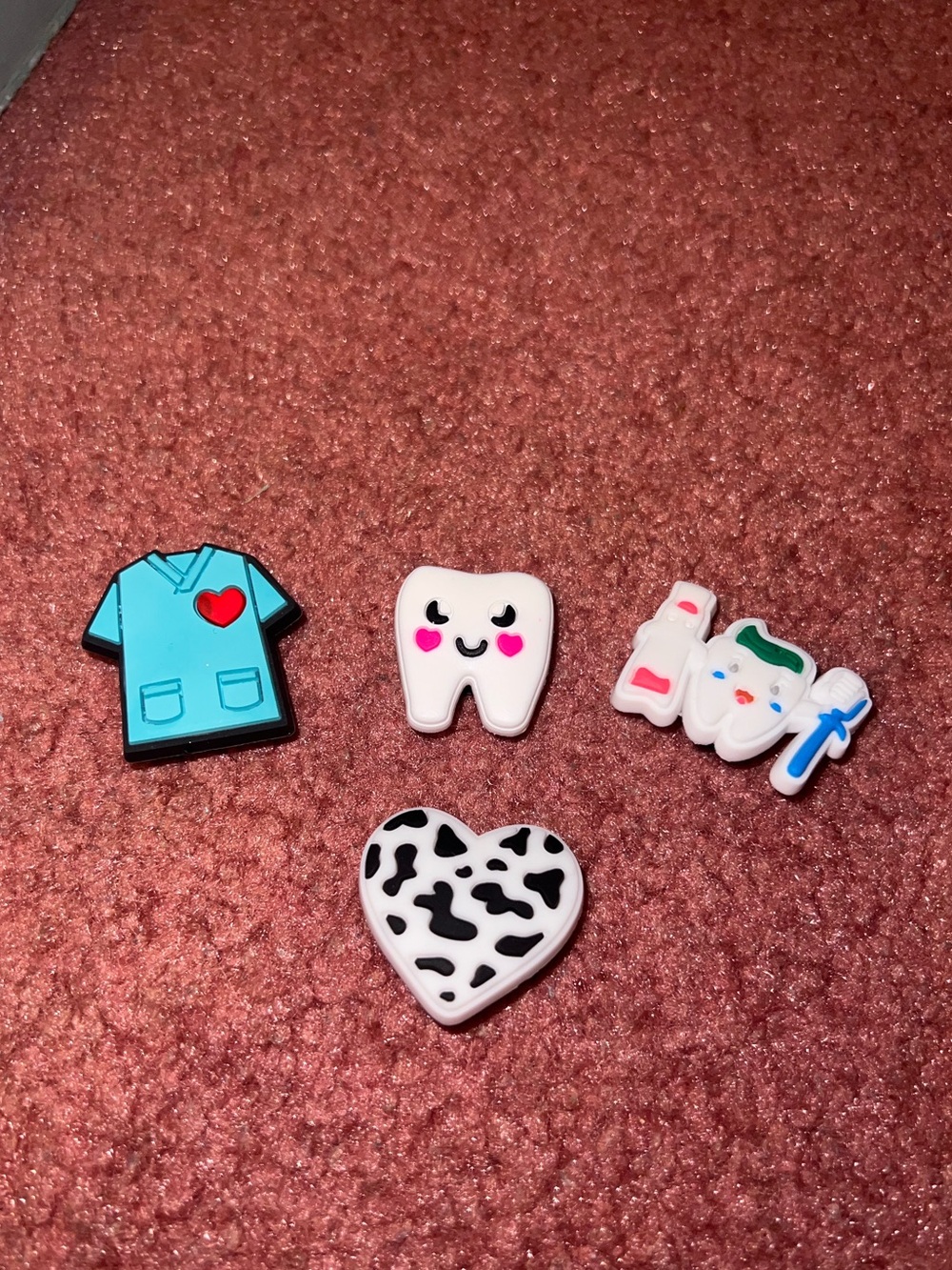 Dental hygienist or dentist croc charms